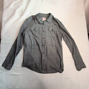 Levi's‎ Men's Gray Long Sleeve Button-Down Shirt XL